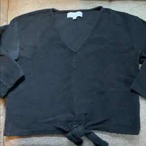 Textured Madewell black long sleeve tee!
